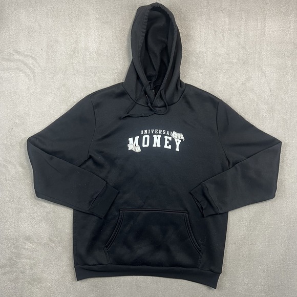 Manfinity Streetwear Universal Money Graphic Hoodie XL Black Skeleton Cash Edgy — photo 2